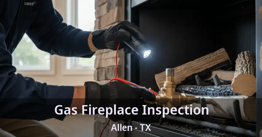 Gas Fireplace Inspection Allen - TX